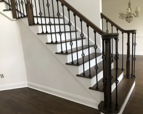 Professional Staircase Restoration – Finished With Bona Mega Satin Staircase Refinishing in Morristown NJ – WC Floors