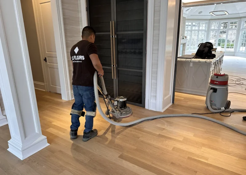 Professional hardwood floor refinishing by Wc Floors Team Professional dustless refinishing